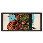Japanese Samurai And Tiger Print Trifold Wallet