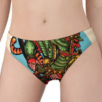 Japanese Samurai And Tiger Print Women's Panties