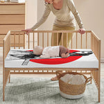 Japanese Samurai Girl Print Baby Crib Sheet