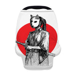 Japanese Samurai Girl Print Baby Seat Cover