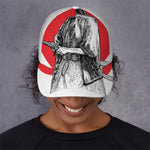 Japanese Samurai Girl Print Baseball Cap