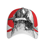 Japanese Samurai Girl Print Baseball Cap
