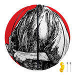 Japanese Samurai Girl Print Basketball