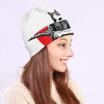 Japanese Samurai Girl Print Beanie