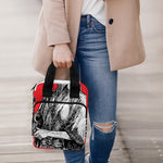 Japanese Samurai Girl Print Bible Tote Bag