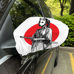 Japanese Samurai Girl Print Car Side Mirror Covers