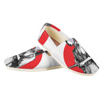 Japanese Samurai Girl Print Casual Shoes