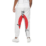 Japanese Samurai Girl Print Cotton Pants