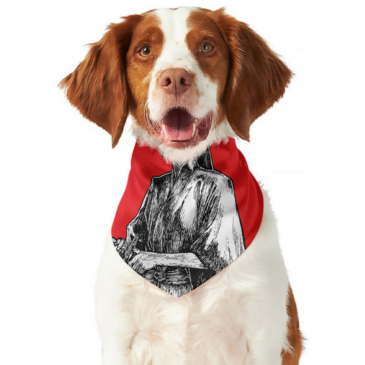 Japanese Samurai Girl Print Dog Bandana