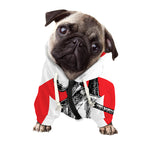 Japanese Samurai Girl Print Dog Zip Up Hoodie