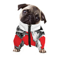 Japanese Samurai Girl Print Dog Zip Up Jacket
