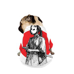Japanese Samurai Girl Print Dog Zip Up Jacket