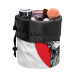 Japanese Samurai Girl Print Drawstring Makeup Bag