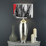 Japanese Samurai Girl Print Drum Lamp Shade