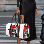 Japanese Samurai Girl Print Duffle Bag