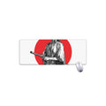 Japanese Samurai Girl Print Extended Mouse Pad