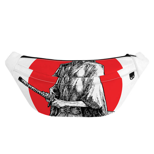 Japanese Samurai Girl Print Fanny Pack
