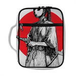 Japanese Samurai Girl Print Front Pocket Bible Bag