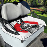 Japanese Samurai Girl Print Golf Cart Seat Cover