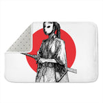 Japanese Samurai Girl Print Indoor Door Mat