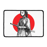 Japanese Samurai Girl Print Kitchen Mat