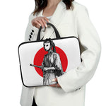 Japanese Samurai Girl Print Laptop Sleeve With Handle