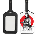 Japanese Samurai Girl Print Luggage Tag