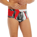 Japanese Samurai Girl Print Men's Briefs