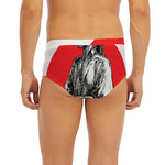 Japanese Samurai Girl Print Men's Briefs