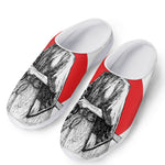 Japanese Samurai Girl Print Mesh Casual Shoes