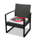 Japanese Samurai Girl Print Outdoor Seat Cushion Cover