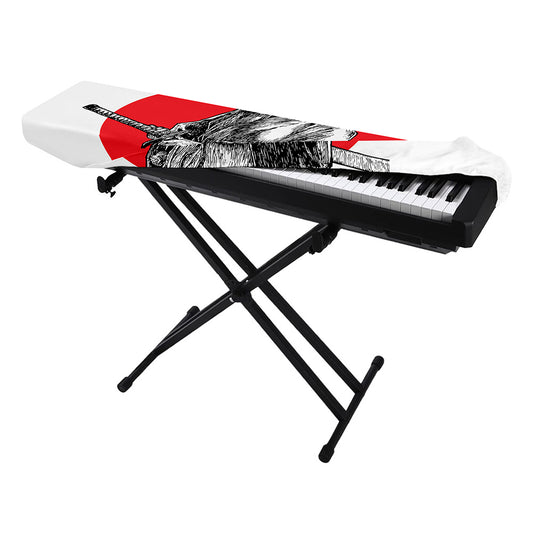 Japanese Samurai Girl Print Piano Keyboard Cover