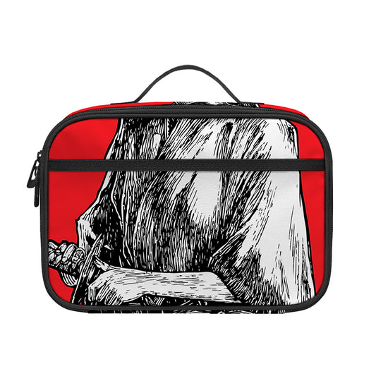 Japanese Samurai Girl Print Portable Lunch Bag