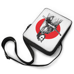 Japanese Samurai Girl Print Rectangular Crossbody Bag
