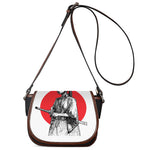 Japanese Samurai Girl Print Saddle Bag