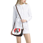 Japanese Samurai Girl Print Saddle Bag