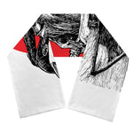 Japanese Samurai Girl Print Scarf