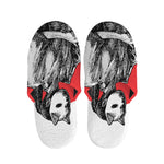 Japanese Samurai Girl Print Slippers