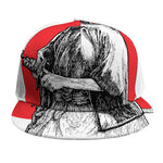 Japanese Samurai Girl Print Snapback Cap