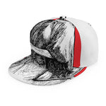 Japanese Samurai Girl Print Snapback Cap