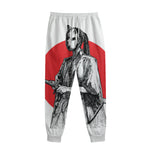 Japanese Samurai Girl Print Sweatpants