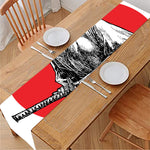 Japanese Samurai Girl Print Table Runner
