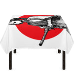 Japanese Samurai Girl Print Tablecloth