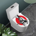 Japanese Samurai Girl Print Toilet Lid Cover
