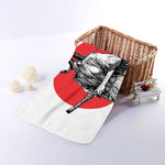 Japanese Samurai Girl Print Towel