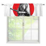 Japanese Samurai Girl Print Window Valance