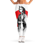 Japanese Samurai Girl Print Women's Leggings