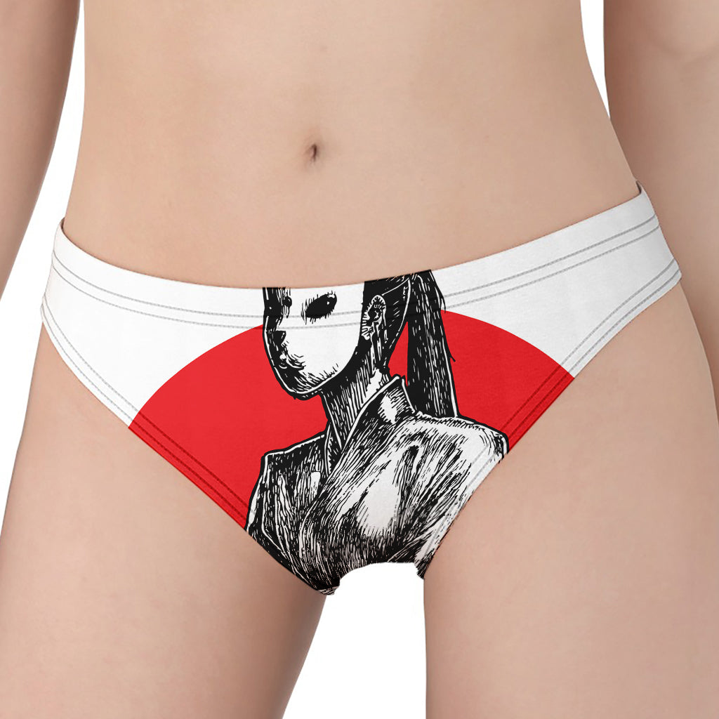 Japanese Samurai Girl Print Women's Panties