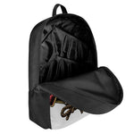 Japanese Samurai Helmet Print 17 Inch Backpack