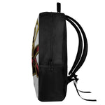 Japanese Samurai Helmet Print 17 Inch Backpack